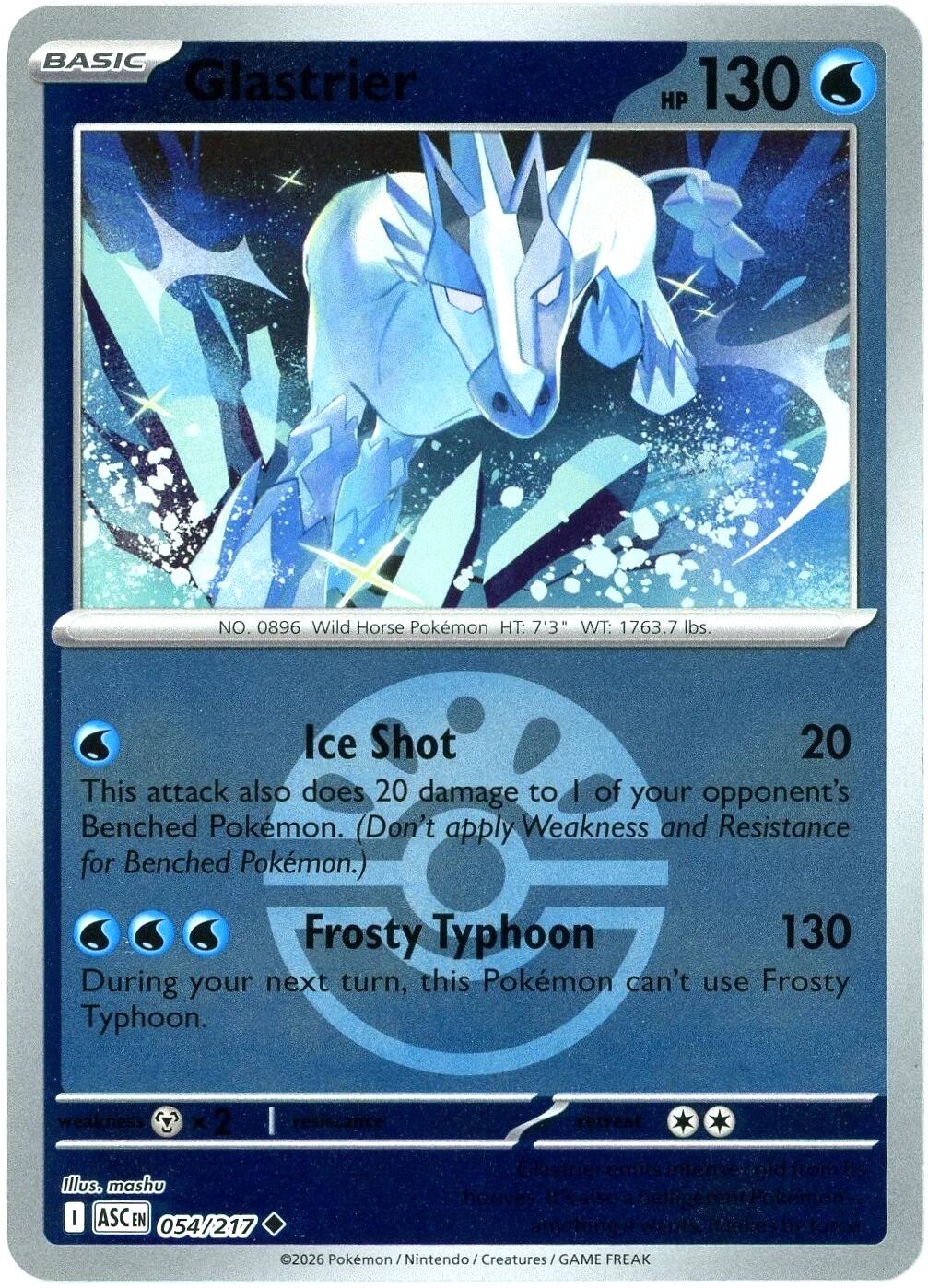 Glastrier (054/217) (Friend Ball) [Mega Evolution: Ascended Heroes]