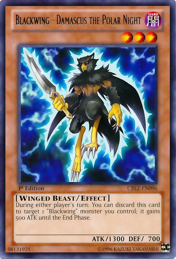 Blackwing - Damascus the Polar Night (CBLZ-EN096) [Rare] - Yu-Gi-Oh!