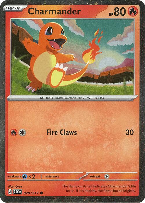 Charmander - 020/217 (Cosmos Holo) - Pokémon