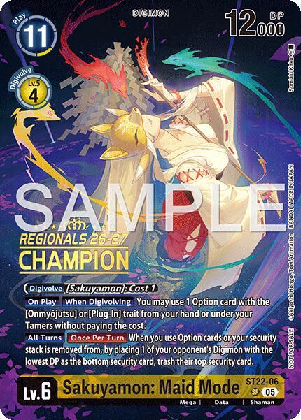 Sakuyamon: Maid Mode (Regionals 26-27 Season 1 Champion)