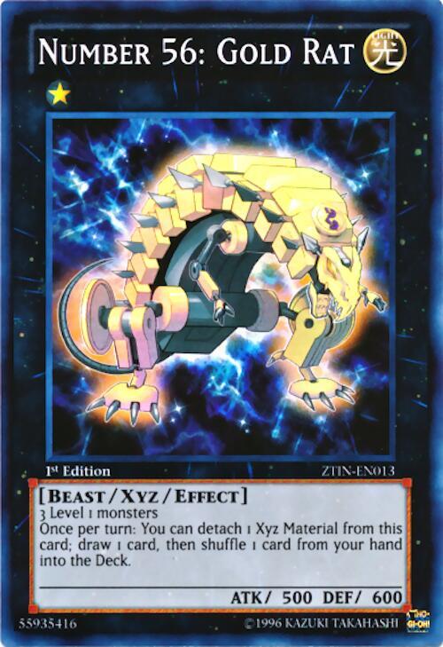 Number 56: Gold Rat (ZTIN-EN013) [Super Rare] - Yu-Gi-Oh!