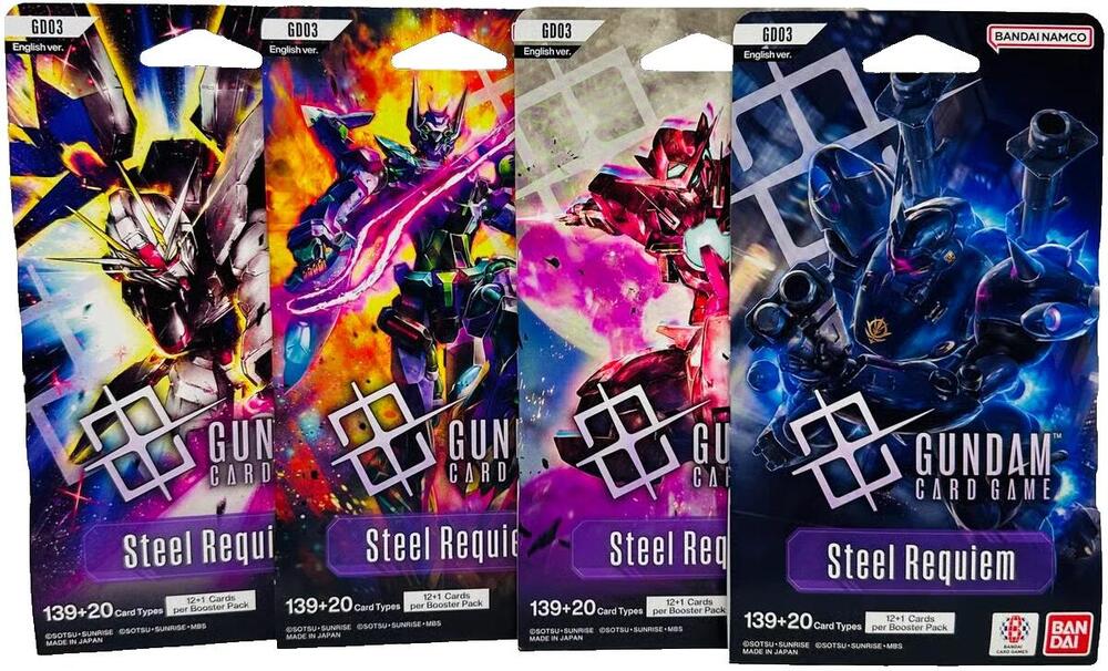 Steel Requiem Sleeved Booster Pack Art Bundle [Set of 4]