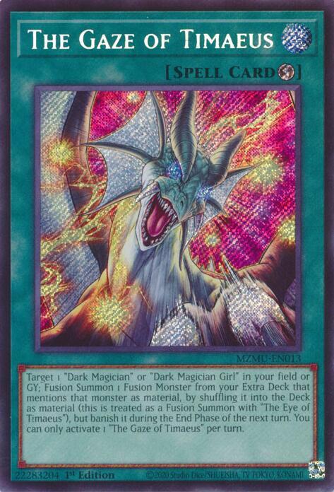 The Gaze of Timaeus (MZMU-EN013) [Secret Rare] - Yu-Gi-Oh!