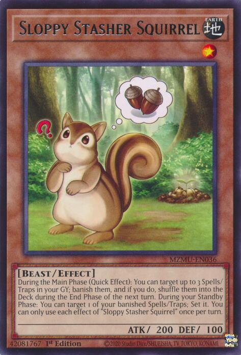 Sloppy Stasher Squirrel [MZMU-EN036] Rare