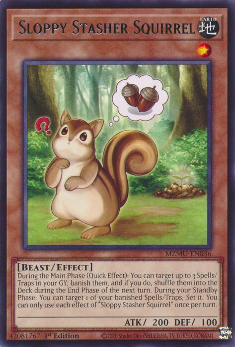 Sloppy Stasher Squirrel (MZMU-EN036) [Rare] - Yu-Gi-Oh!