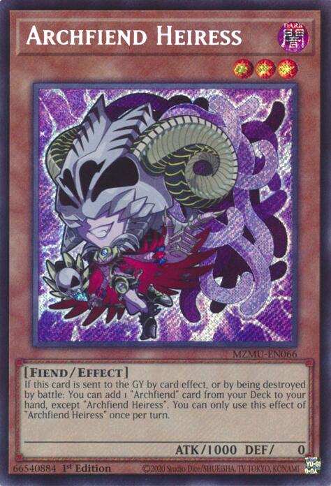 Archfiend Heiress [MZMU-EN066] Secret Rare