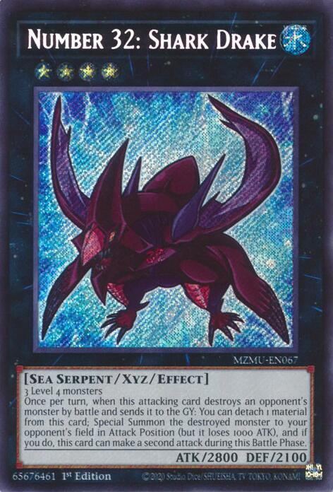 Number 32: Shark Drake (MZMU-EN067) [Secret Rare] - Yu-Gi-Oh!