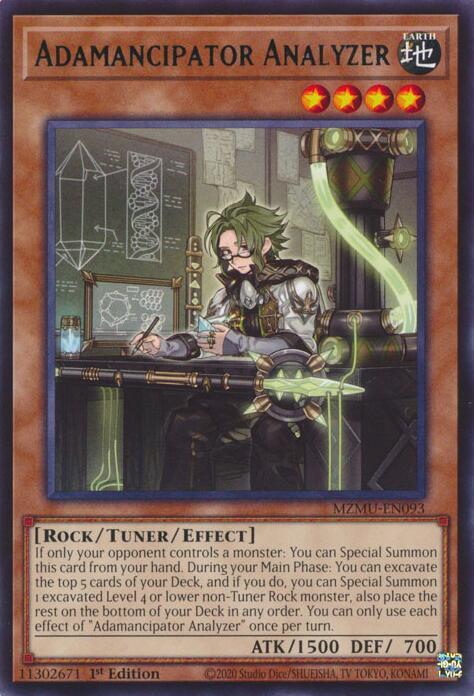 Adamancipator Analyzer (MZMU-EN093) [Rare] - Yu-Gi-Oh!