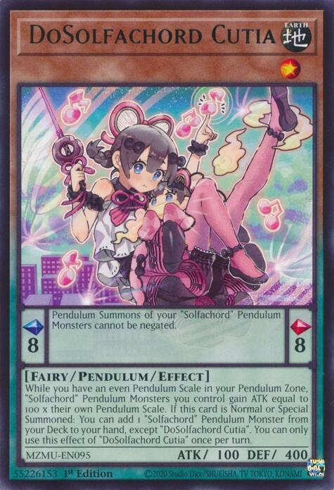 DoSolfachord Cutia (MZMU-EN095) [Rare] - Yu-Gi-Oh!