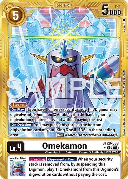 Omekamon - BT20-083 (Gold Border)
