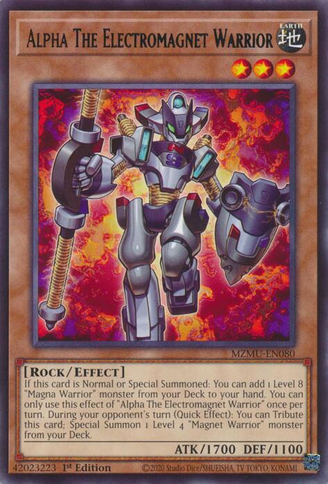 Alpha The Electromagnet Warrior (MZMU-EN080) [Rare] - Yu-Gi-Oh!