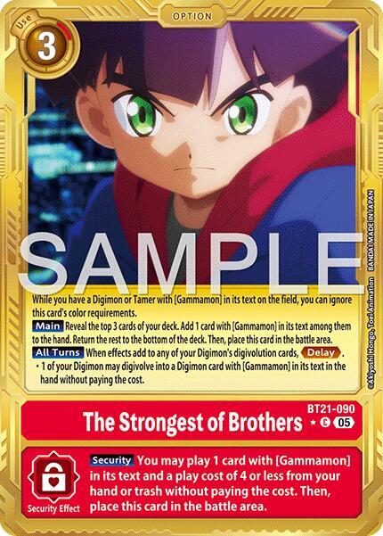 The Strongest of Brothers (Gold Border)