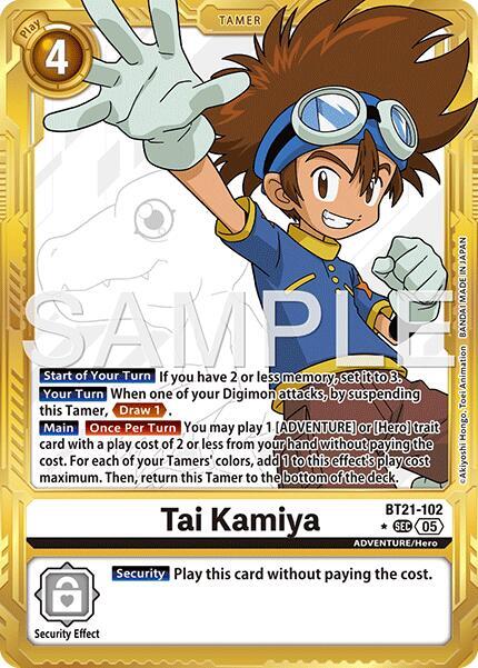 Tai Kamiya - BT21-102 (Gold Border)