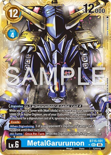 MetalGarurumon (Gold Border)