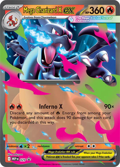Mega Charizard X ex - 029 - Pokémon