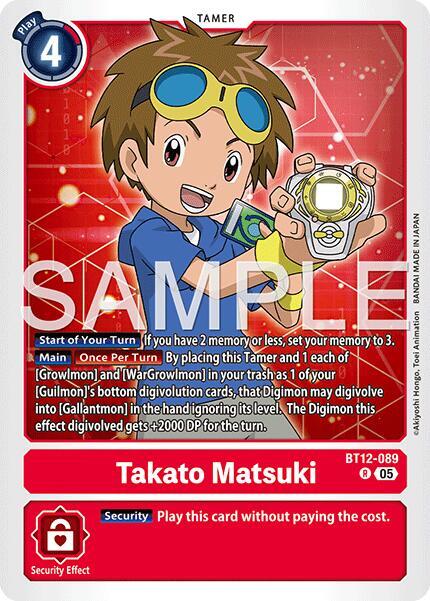 Takato Matsuki - BT12-089 (Reprint)