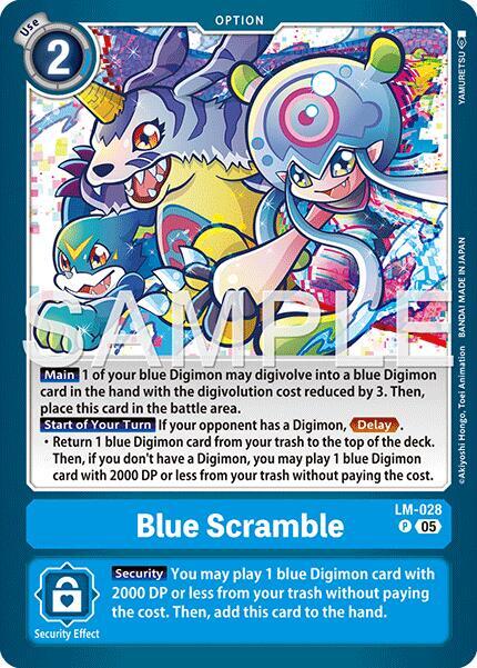 Blue Scramble (Reprint) - Digimon Card Game