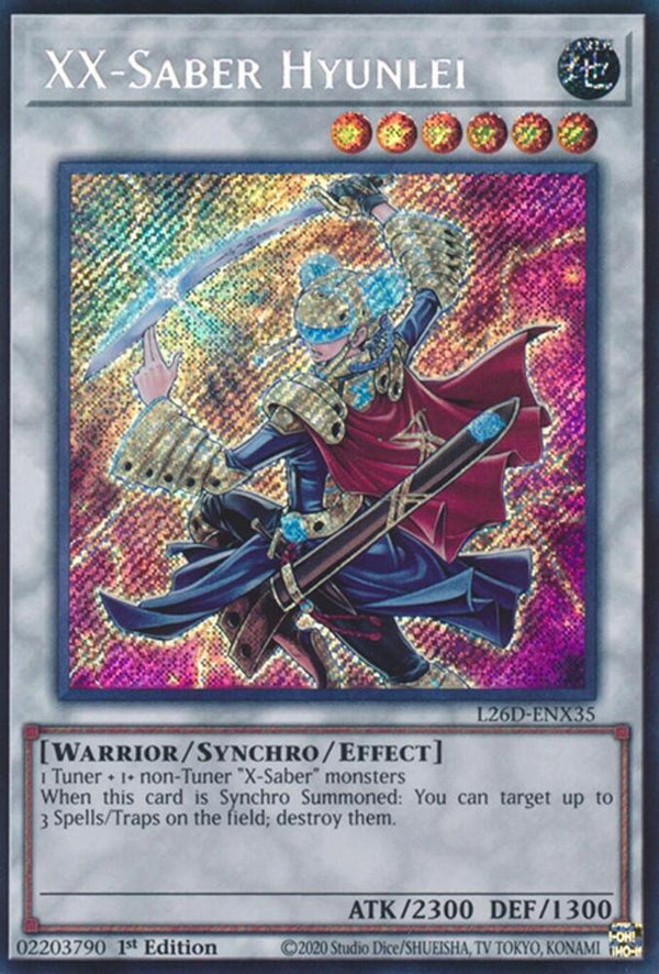 XX-Saber Hyunlei (Secret Rare) (L26D-ENX35) - Yu-Gi-Oh!