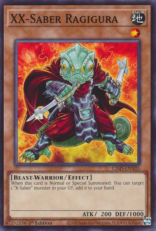 XX-Saber Ragigura (L26D-ENX05) [Common] - Yu-Gi-Oh!