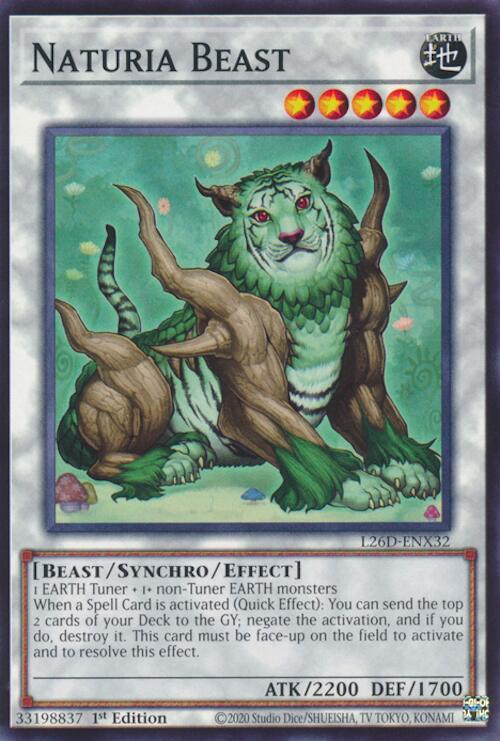 Naturia Beast (L26D-ENX32) [Common] - Yu-Gi-Oh!