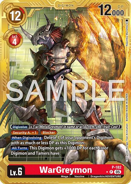 WarGreymon - P-182 (Gold Border)