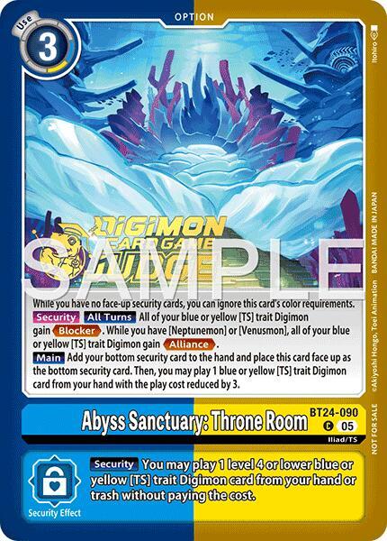 Abyss Sanctuary: Throne Room (Judge Pack 9) - Digimon Card Game