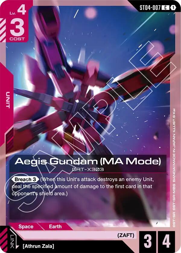 Aegis Gundam (MA Mode) - Gundam Card Game