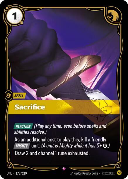 Sacrifice - Riftbound: League of Legends TCG