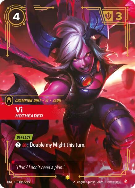 Vi, Hotheaded (Alternate Art) - Riftbound: League of Legends TCG