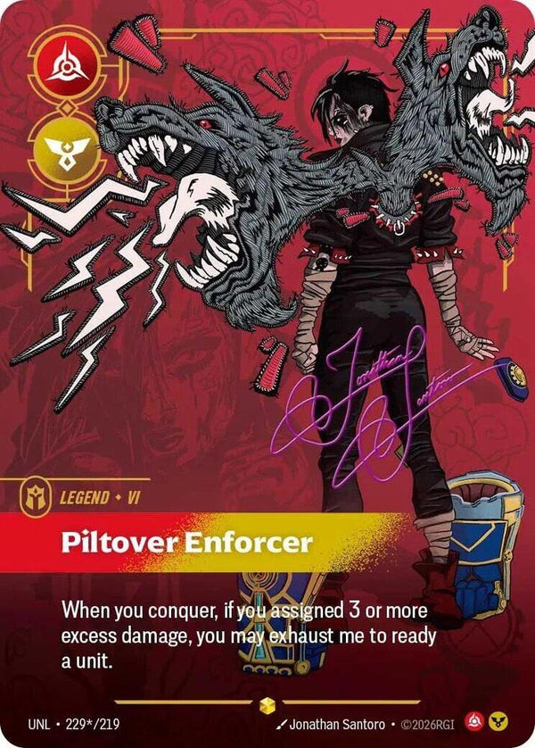 Vi, Piltover Enforcer (Signature) - Riftbound: League of Legends TCG