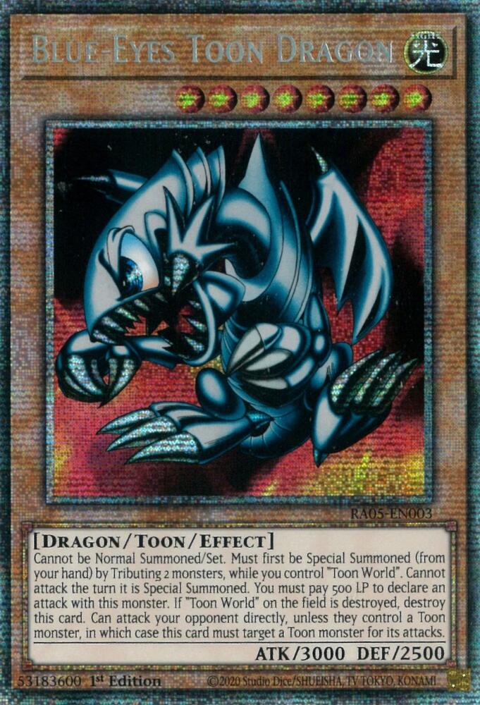 Blue-Eyes Toon Dragon (Starlight) [RA05-EN003] Starlight Rare