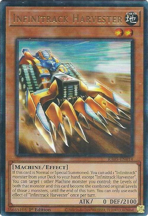 Infinitrack Harvester (PUR) (RA05-EN014) [Prismatic Ultimate Rare] - Yu-Gi-Oh!