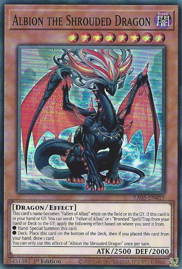 Albion the Shrouded Dragon (RA05-EN019) [Super Rare] - Yu-Gi-Oh!