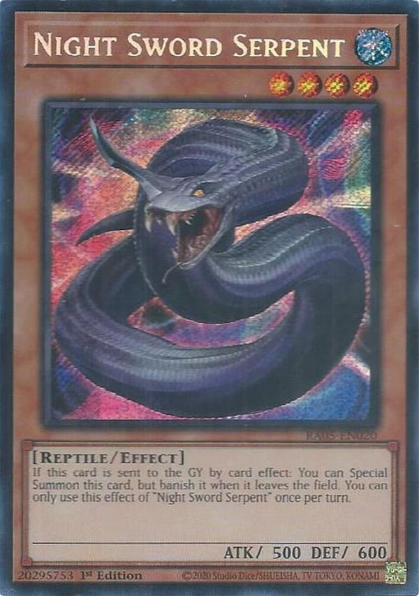 Night Sword Serpent (Secret Rare) (RA05-EN020) - Yu-Gi-Oh!