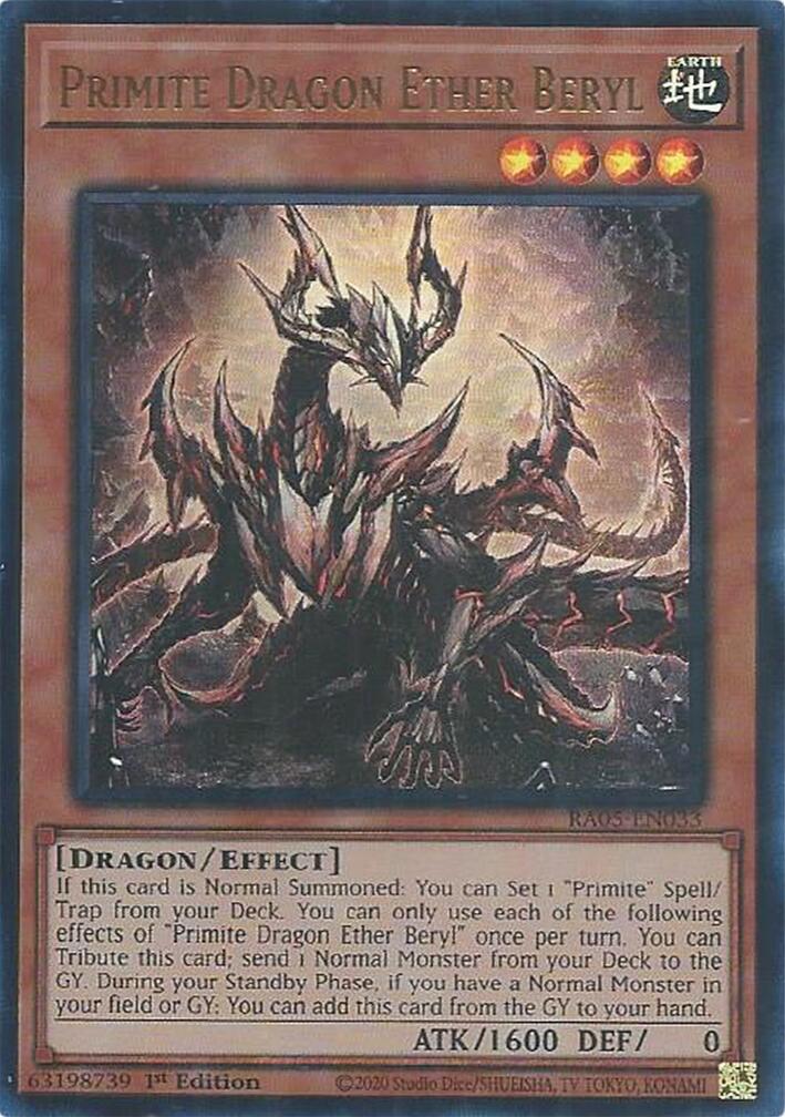 Primite Dragon Ether Beryl (Ultra Rare) [RA05-EN033] Ultra Rare