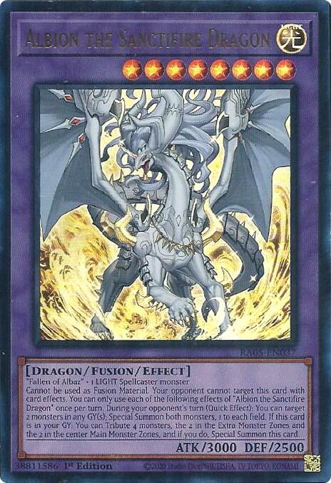 Albion the Sanctifire Dragon (Ultra Rare) (RA05-EN037) - Yu-Gi-Oh!