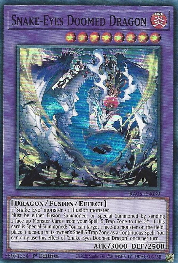 Snake-Eyes Doomed Dragon (RA05-EN039) [Super Rare] - Yu-Gi-Oh!