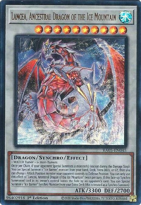Lancea, Ancestral Dragon of the Ice Mountain (Ultra Rare) (RA05-EN045) - Yu-Gi-Oh!