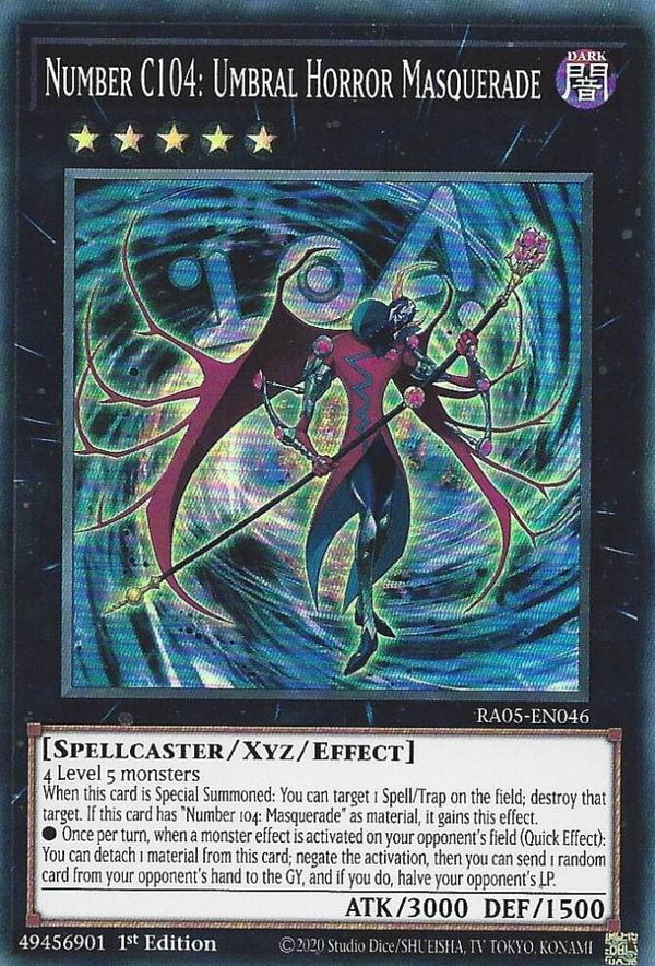 Number C104: Umbral Horror Masquerade (RA05-EN046) [Super Rare] - Yu-Gi-Oh!
