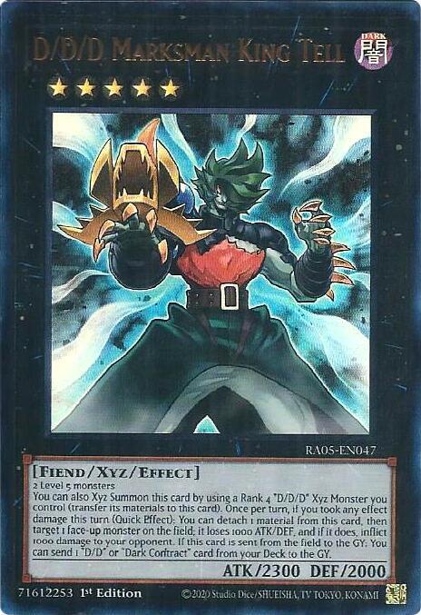 D/D/D Marksman King Tell (Ultra Rare) (RA05-EN047) - Yu-Gi-Oh!
