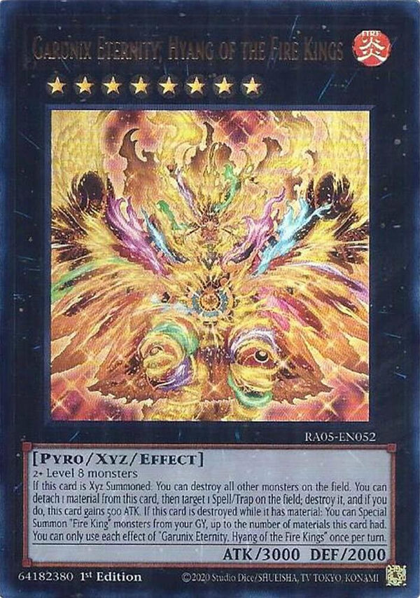 Garunix Eternity, Hyang of the Fire Kings (Ultra Rare) (RA05-EN052) - Yu-Gi-Oh!
