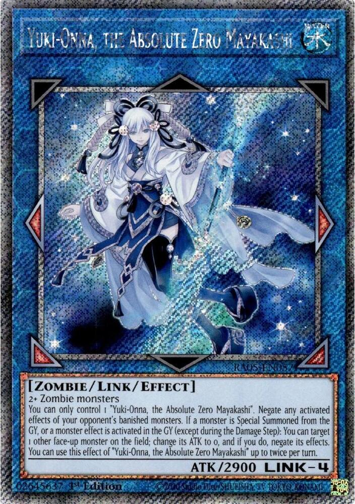 Yuki-Onna, the Absolute Zero Mayakashi (Platinum Secret Rare)