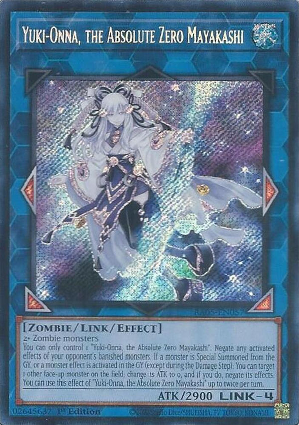 Yuki-Onna, the Absolute Zero Mayakashi (Secret Rare) (RA05-EN057) - Yu-Gi-Oh!