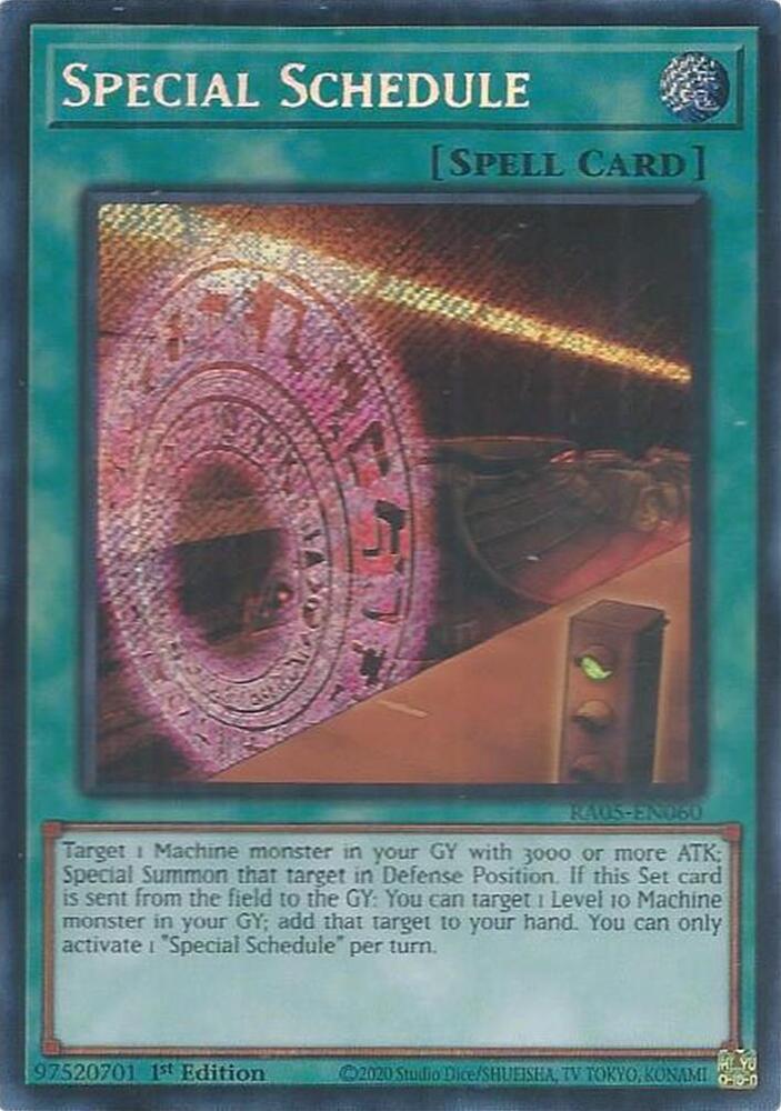 Special Schedule (Secret Rare)