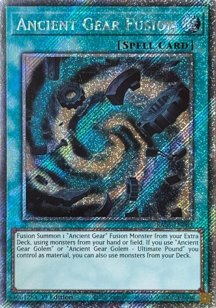 Ancient Gear Fusion (Platinum Secret Rare)