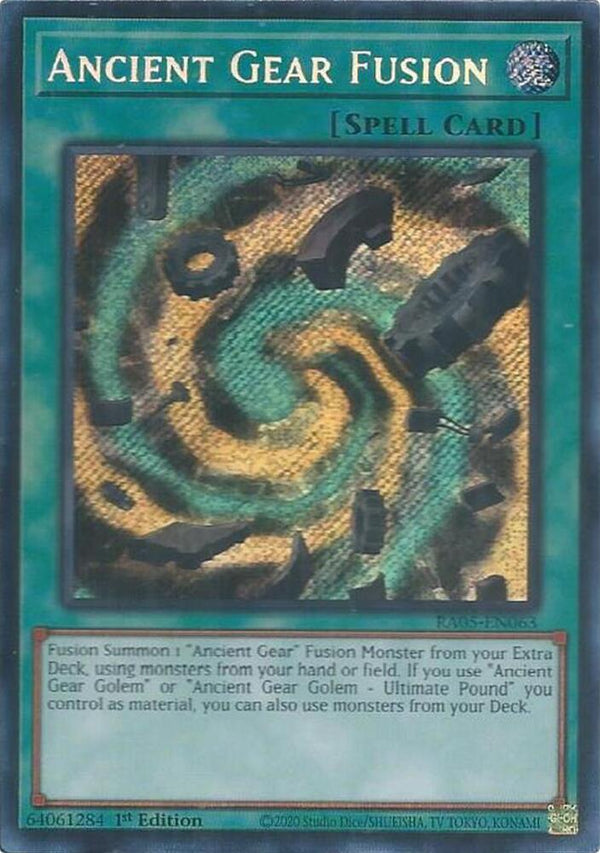 Ancient Gear Fusion (Secret Rare) (RA05-EN063) - Yu-Gi-Oh!