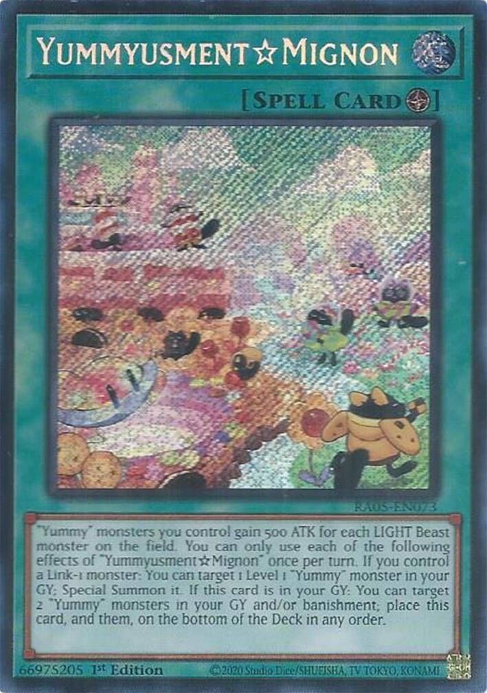 YummyusmentMignon (Secret Rare) [RA05-EN073] Secret Rare