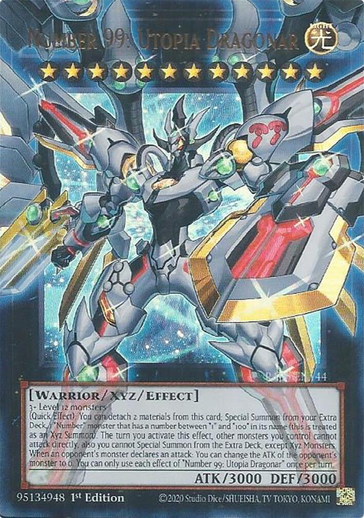 Number 99: Utopia Dragonar (Extended Art) [RA05-EN144] Ultra Rare