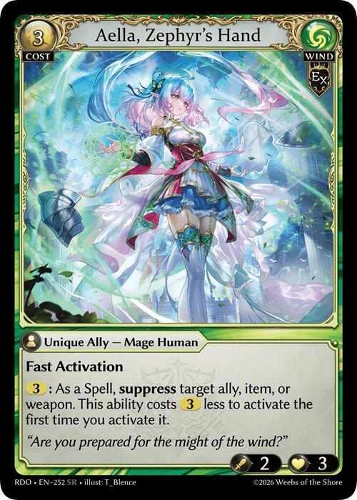 Aella, Zephyr's Hand - Grand Archive TCG