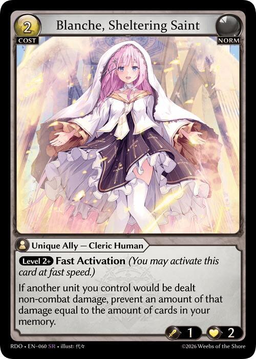 Blanche, Sheltering Saint - Grand Archive TCG